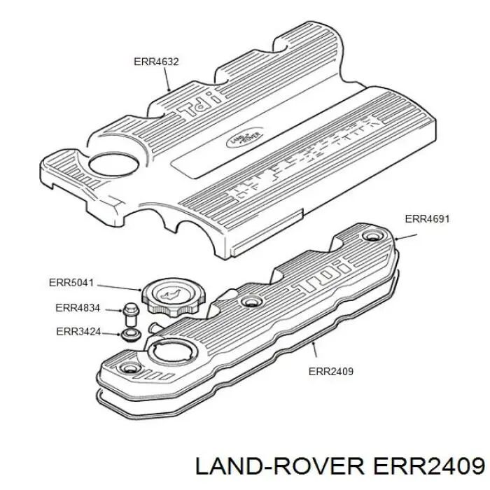 ERR2409 Rover прокладка клапанной крышки