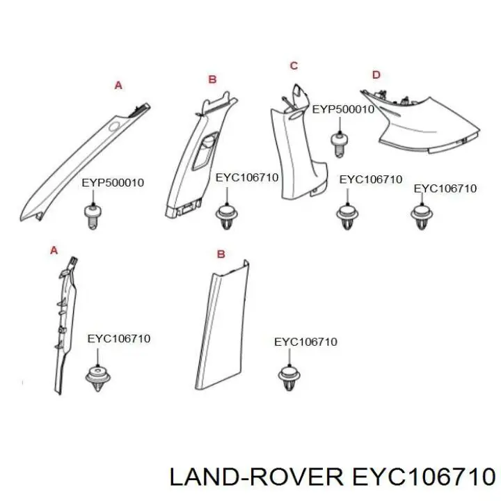 Купить 1387954 Ford Пистон крепления переднего бампера