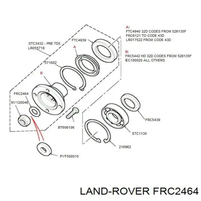  Land Rover FRC2464 цена, от 1.36 USD