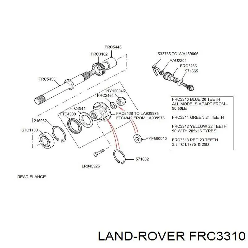  Land Rover FRC3310 цена, от 34.94 USD