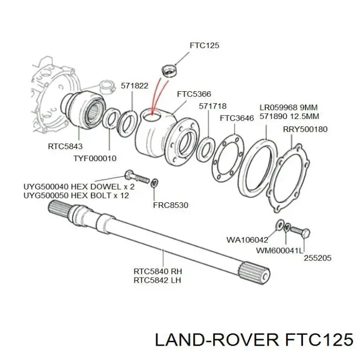 Купить FTC125 Allmakes Подшипник цапфы передней
