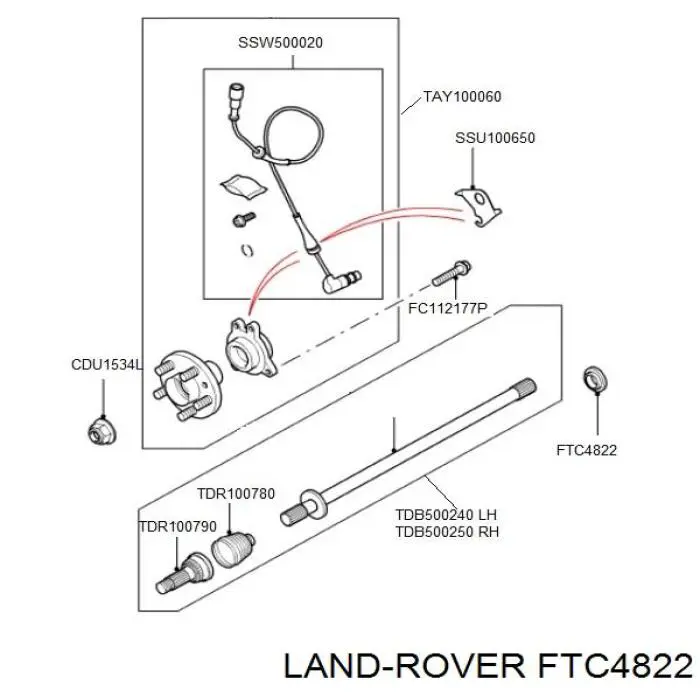 Сальник полуоси переднего моста Allmakes FTC4822 цена, от 49.69 USD