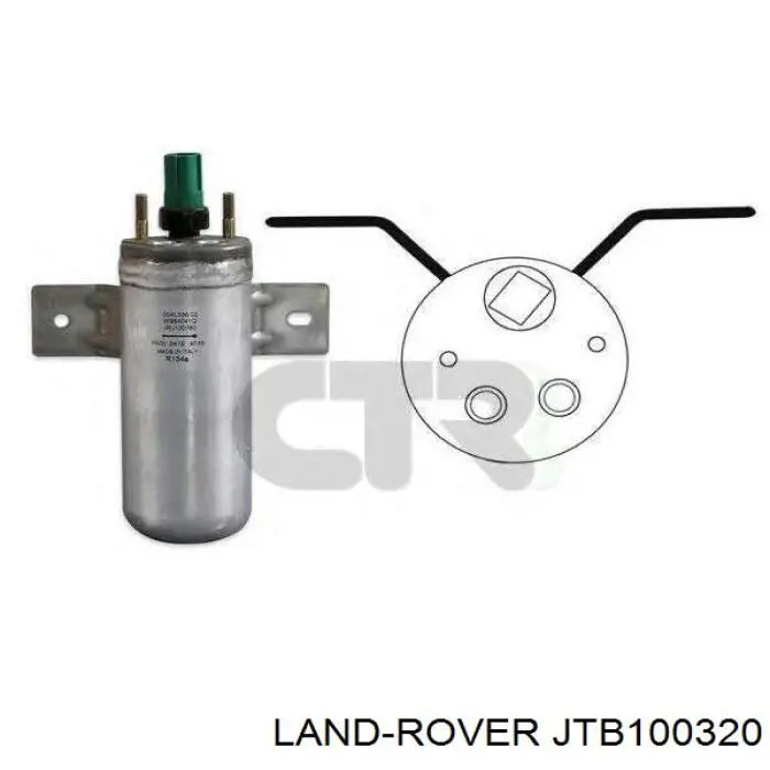 JTB100320 Land Rover ресивер-осушитель кондиционера