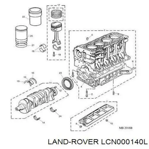  Land Rover LCN000140L цена, от 110.73 USD