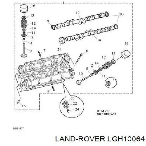 Впускной клапан LGH10064 Land Rover