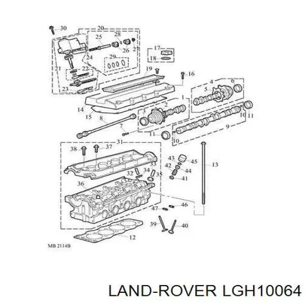 LGH10064 Land Rover Впускной клапан