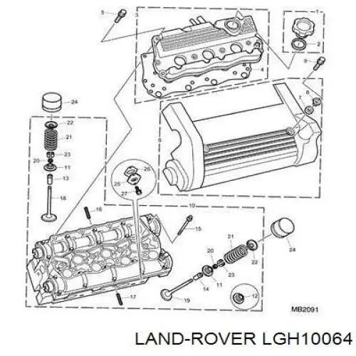 Клапан впускной Land Rover LGH10064 цена, от 7.38 USD