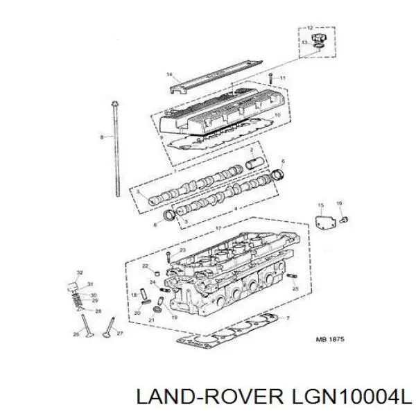 Сухарь клапана LGN10004L Land Rover
