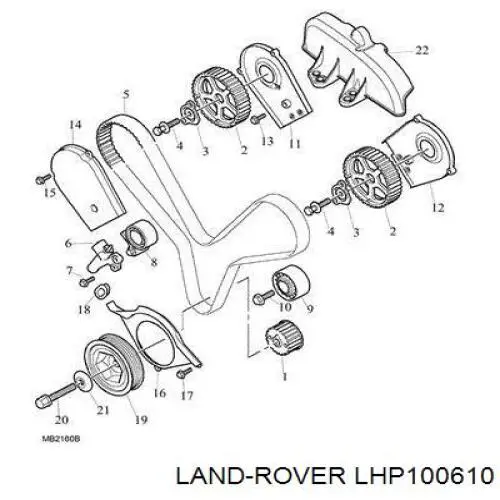 LHP100610 Rover натяжитель ремня грм