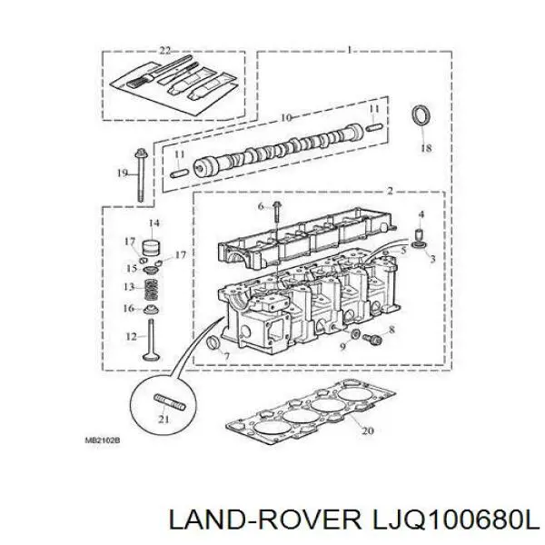 Маслосъемный сальник клапана впуск/выпуск Britpart LJQ100680L цена, от 3.30 USD