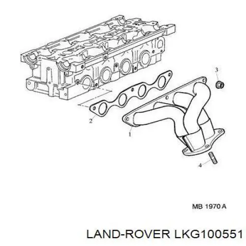 Прокладка коллектора выпускного Land Rover LKG100551 цена, от 6.94 USD