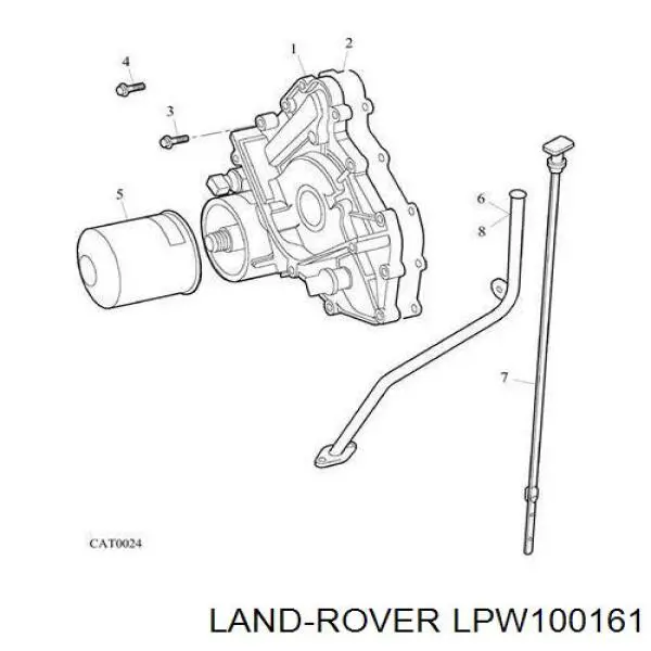 Масляный фильтр LPW100161 Land Rover