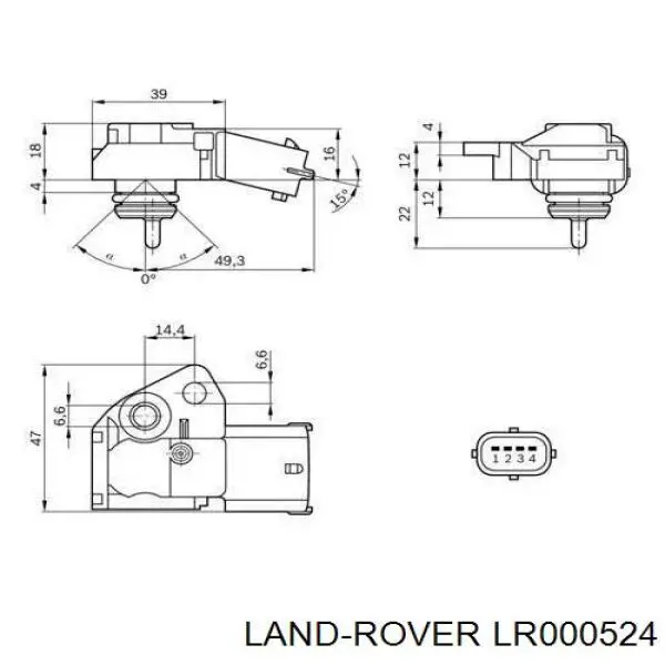 Купить LR000524 Land Rover Датчик нагнетания воздуха в турбину
