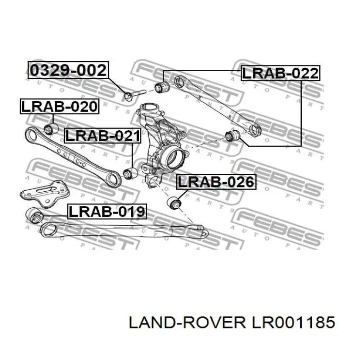 Сайлентблок заднего кулака Land Rover LR001185 цена, от 13.32 USD