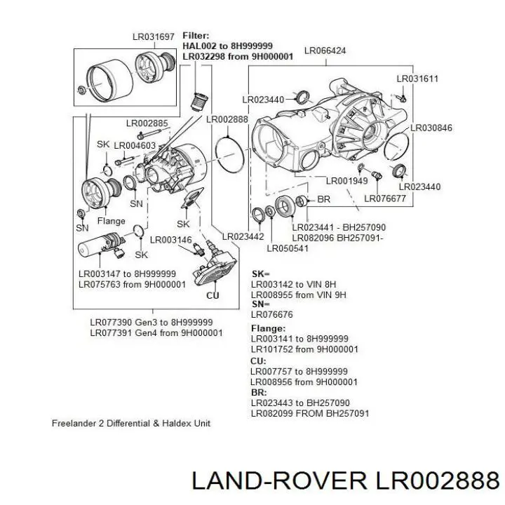  LR002888 Land Rover