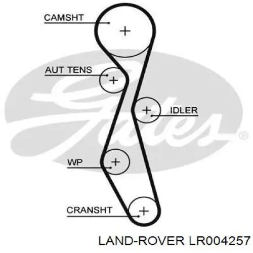 Купить LR004257 Land Rover Ремень газораспределительного механизма