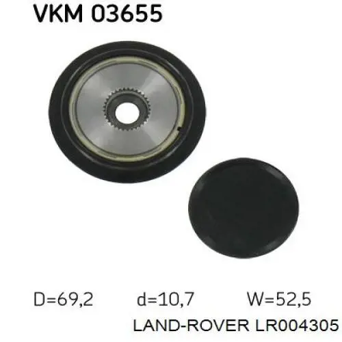 Шкив генератора LR004305 Land Rover