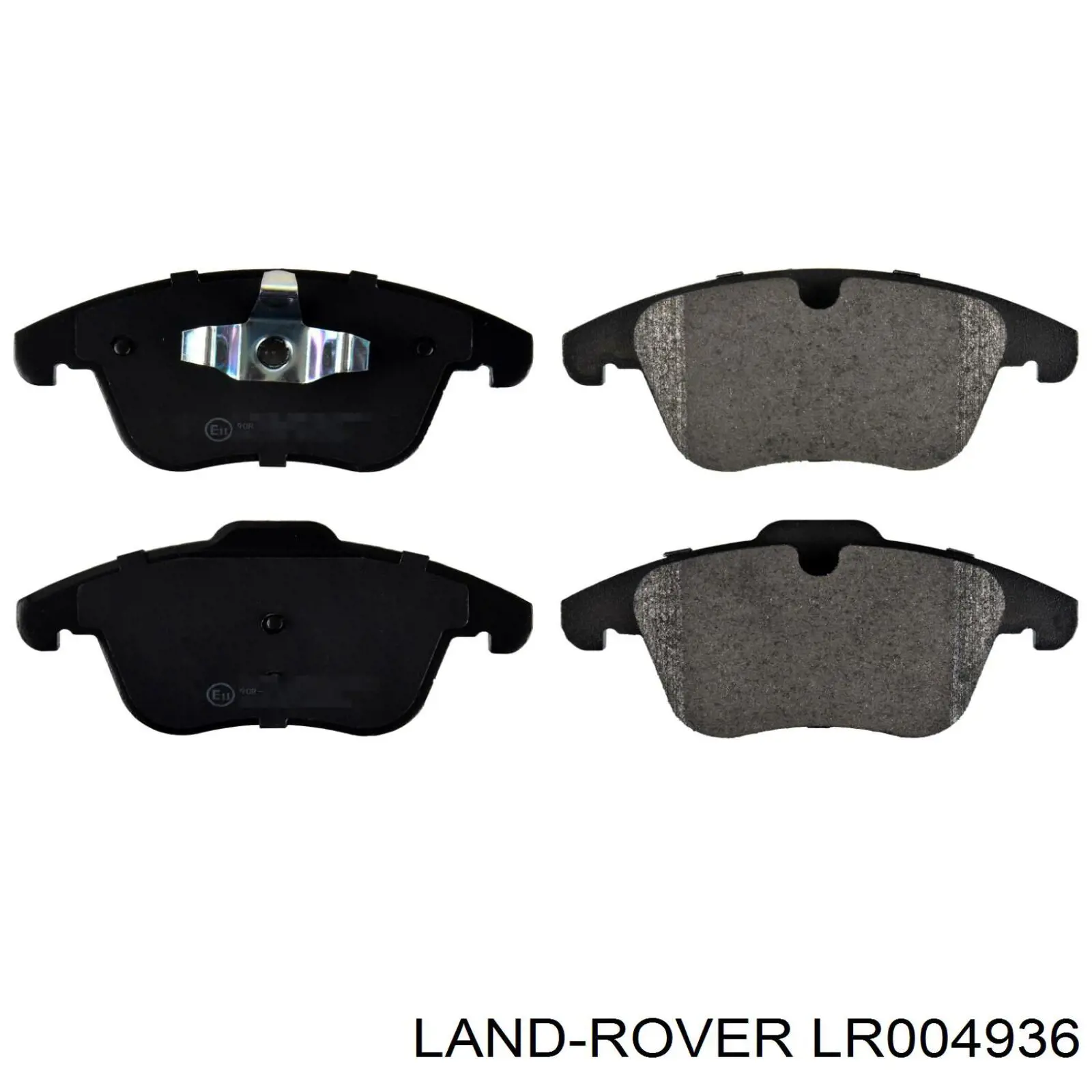 LR004936 Land Rover sapatas do freio dianteiras de disco