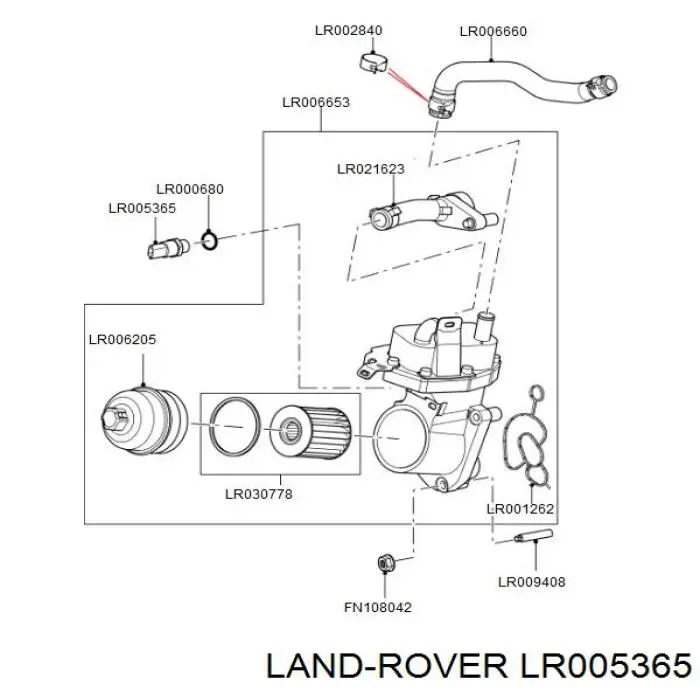 Датчик давления масла LR005365 Land Rover