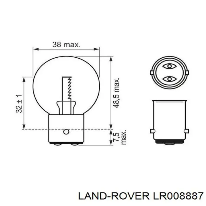 Купить LR008887 Land Rover Датчик MAP