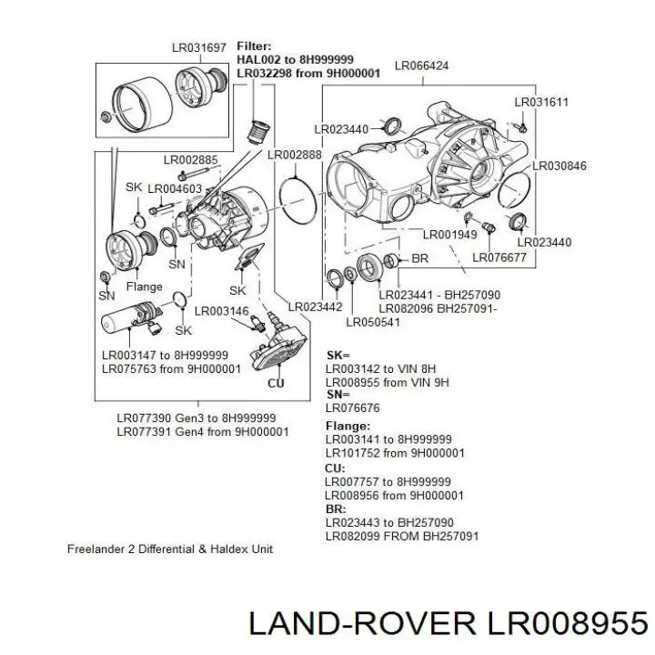 LR008955 Land Rover 