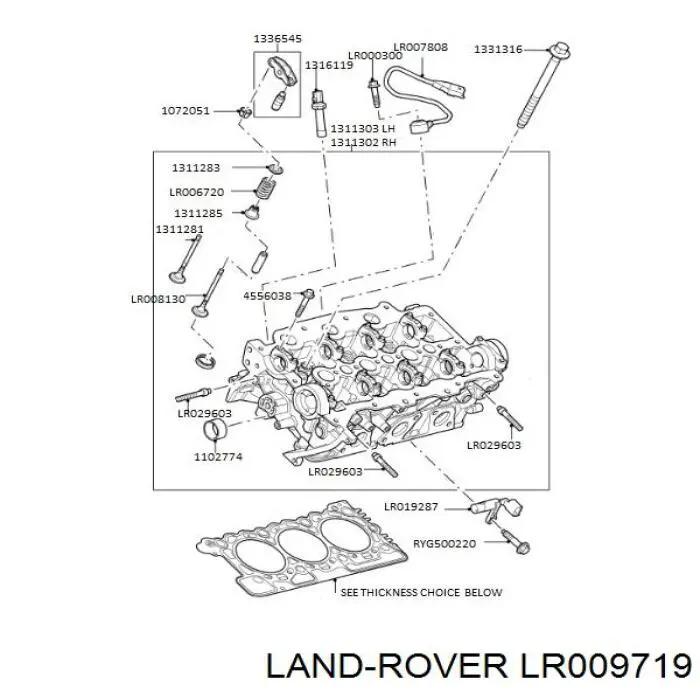 Прокладка ГБЦ LR009719 Land Rover