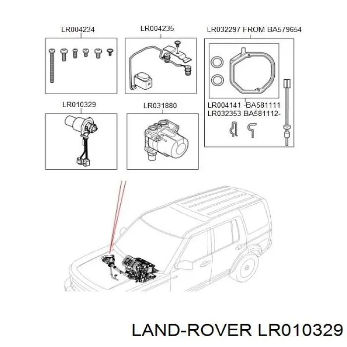 Форсунка розжига предпускового устройства на Land Rover Discovery IV 