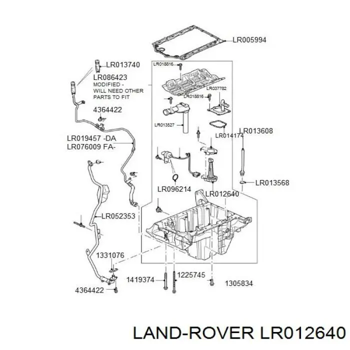 Датчик уровня масла двигателя Land Rover LR012640 цена, от 38.01 USD