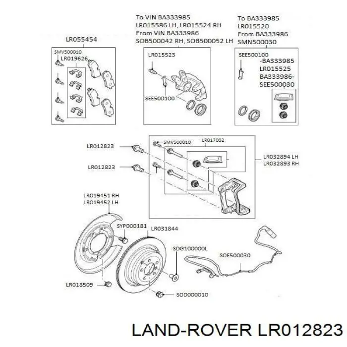 LR012823 Land Rover 