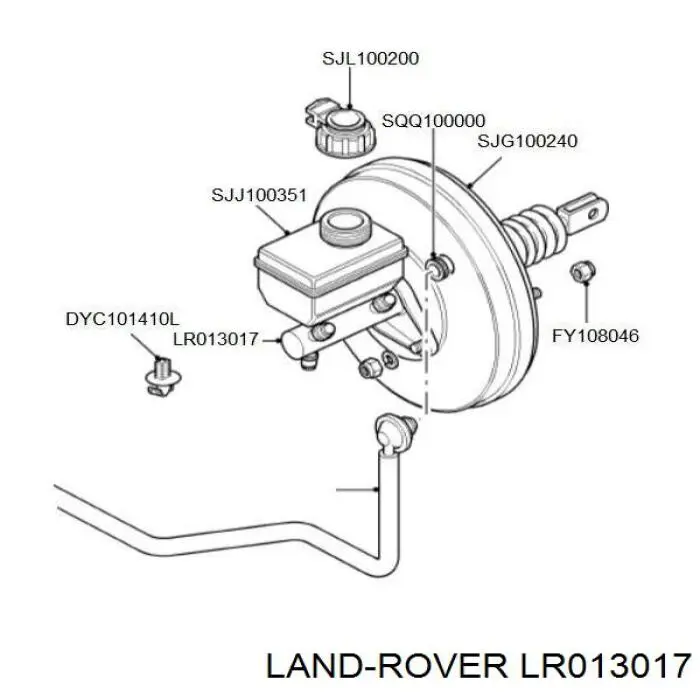 Купить LR013017 Land Rover Главный тормозной цилиндр