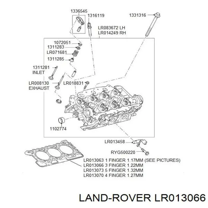 Прокладка ГБЦ на Land Rover Range Rover SPORT II 