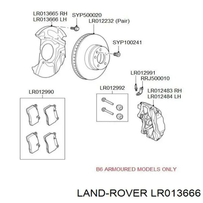 LR011925 Land Rover 