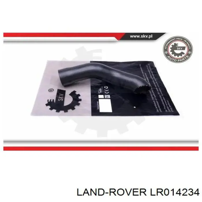 LR014234 Land Rover шланг (патрубок интеркуллера верхний)