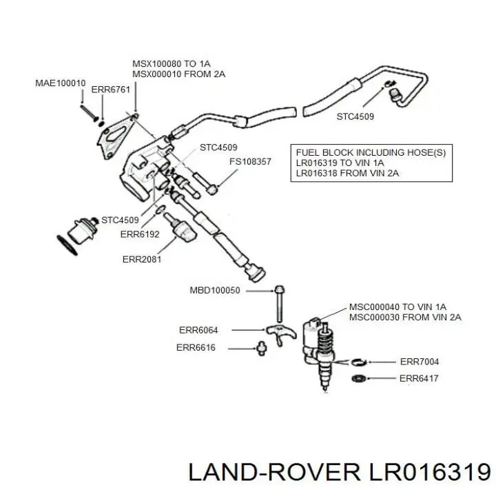 Купить LR016319 Land Rover Регулятор давления топлива