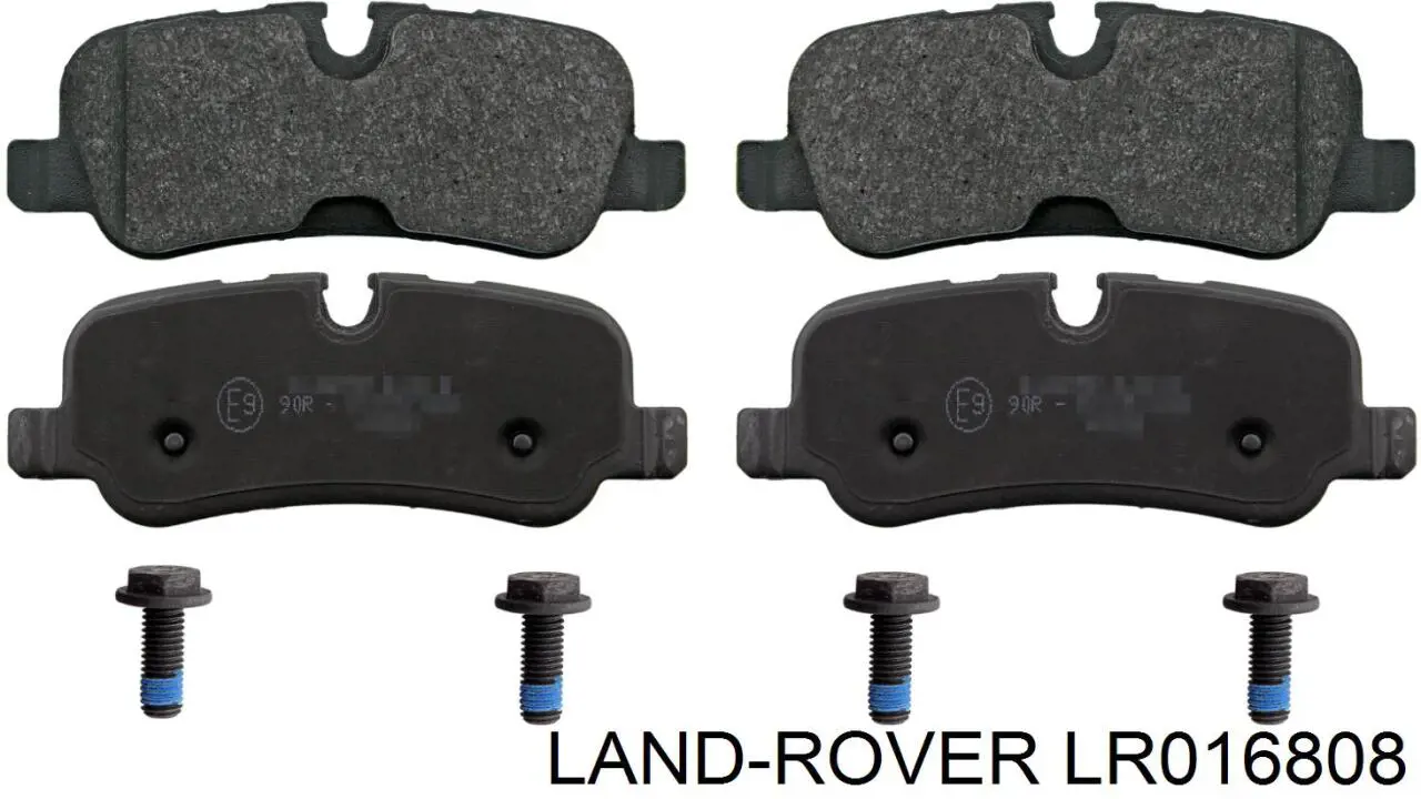 LR016808 Land Rover Колодки тормозные дисковые комплект