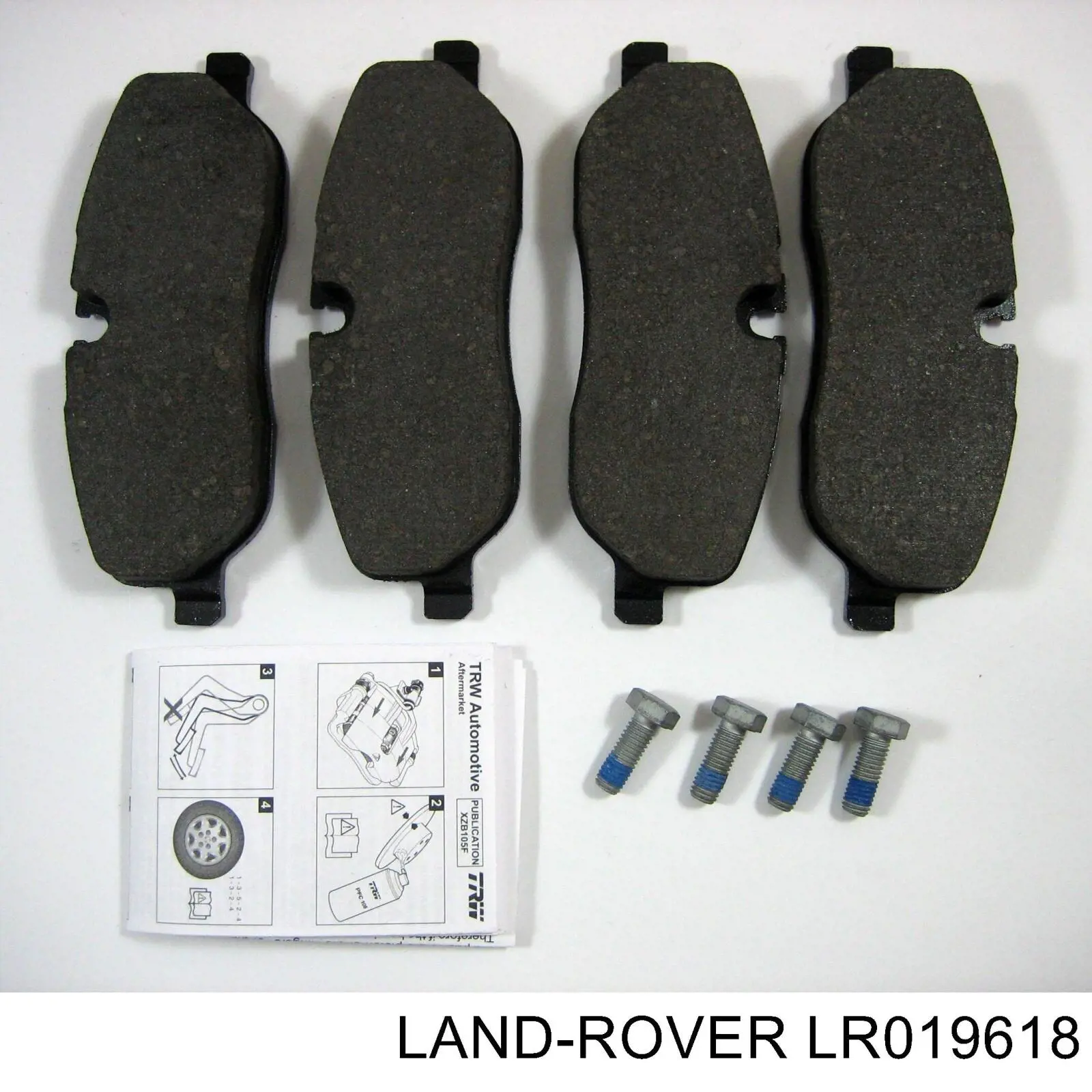 LR019618 Land Rover колодки тормозные передние дисковые