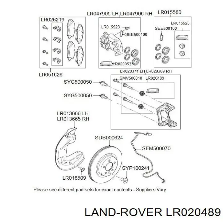 LR020489 Land Rover 