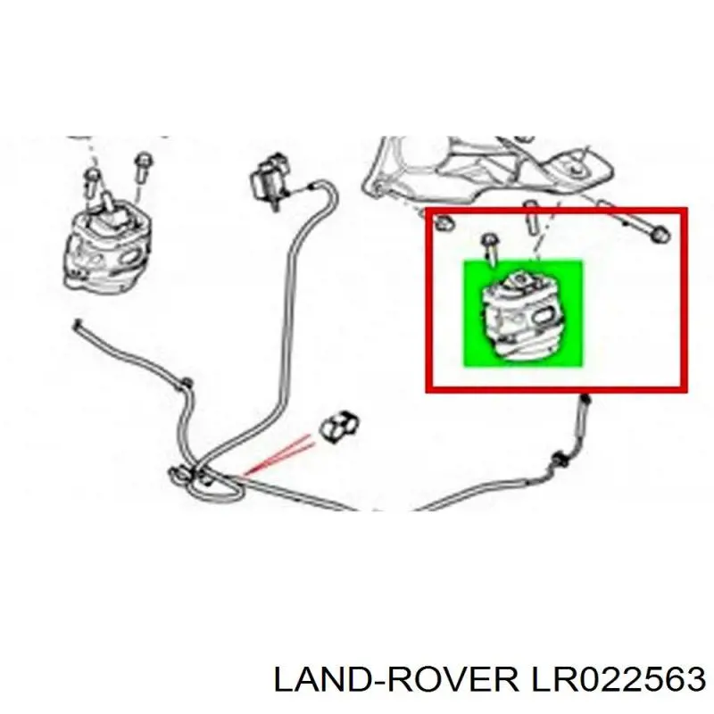 Купить LR022563 Land Rover Правая опора двигателя