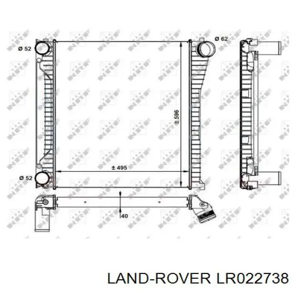 Система охлаждения наддувочного воздуха Land Rover LR022738 цена, от 184.90 USD