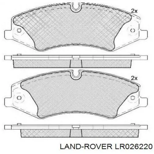 Колодки Land Rover LR026220 цена, от 71.61 USD