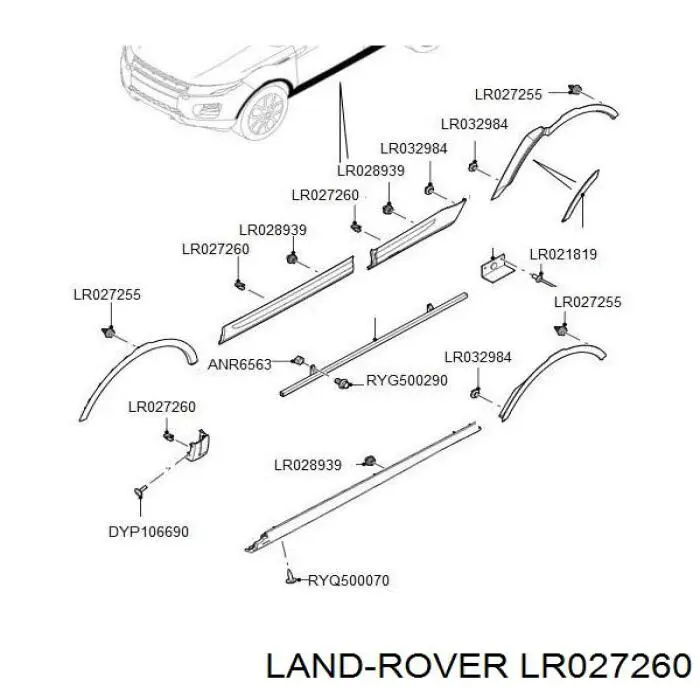 LR027260 Land Rover 