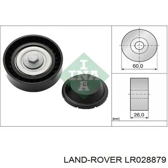 Паразитный ролик приводного ремня Land Rover LR028879 цена, от 76.02 USD