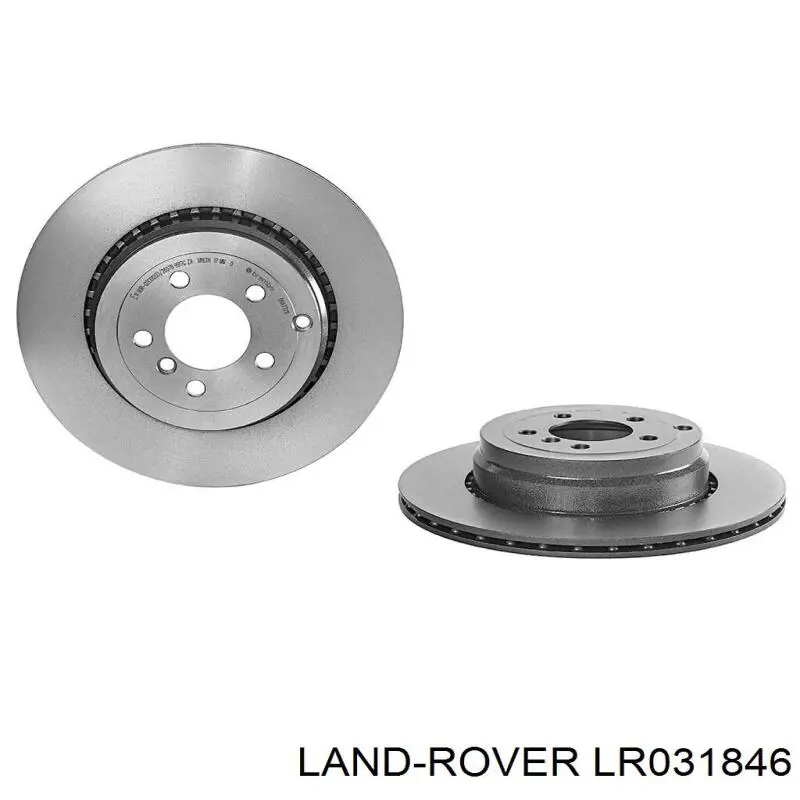 LR031846 Land Rover диск тормозной задний