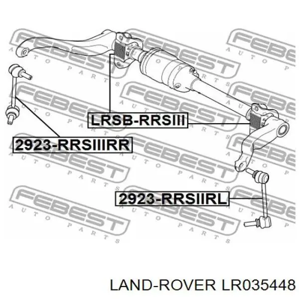 Втулка переднего стабилизатора Land Rover LR035448 цена, от 18.39 USD