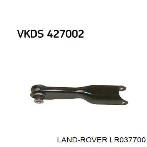 LR037700 Land Rover braço oscilante inferior esquerdo de suspensão traseira