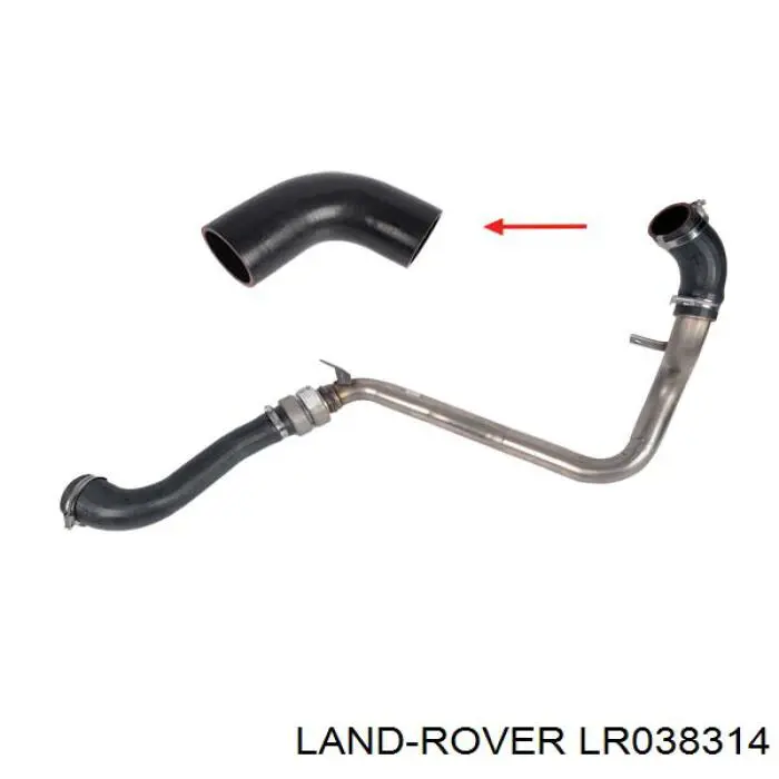 LR038314 Land Rover Патрубок интеркуллера