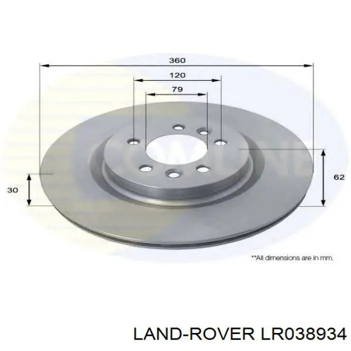 Купить LR038934 Land Rover Ротор тормозной