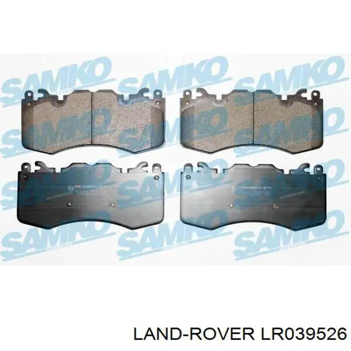 LR039526 Land Rover колодки тормозные передние дисковые