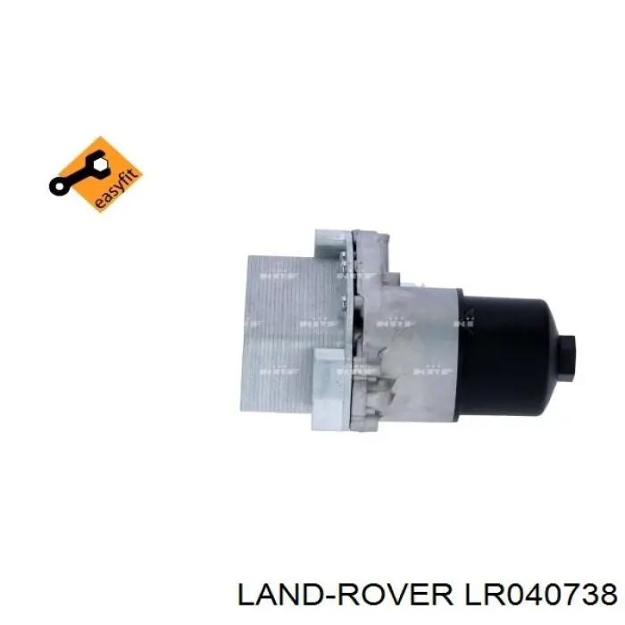 LR040738 Land Rover радиатор масляный (холодильник, под фильтром)