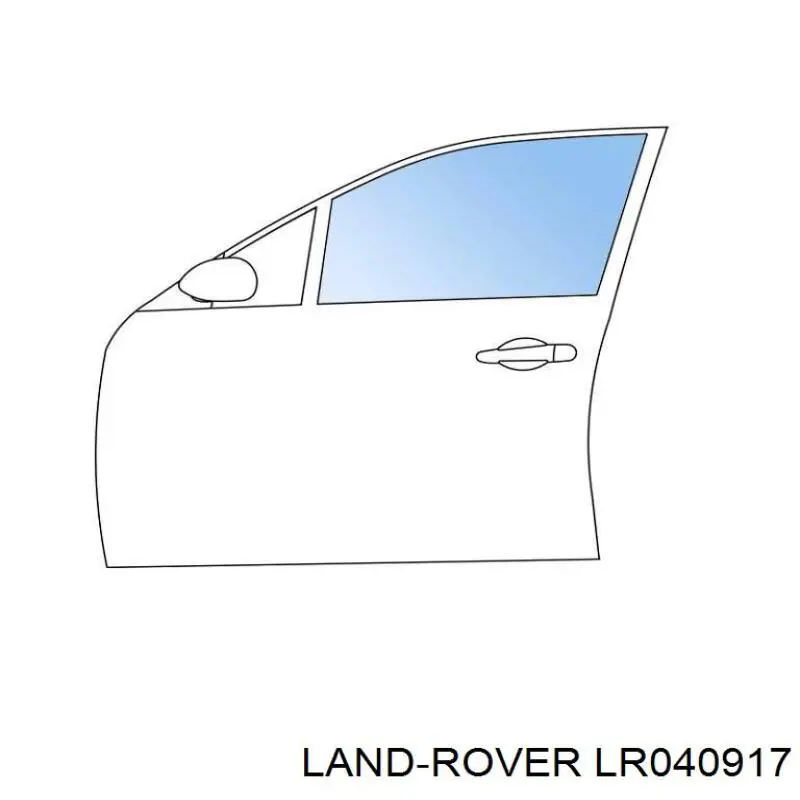 Стекло двери передней левой на Land Rover Discovery III 